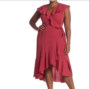 Max studio ruffle dress NWT